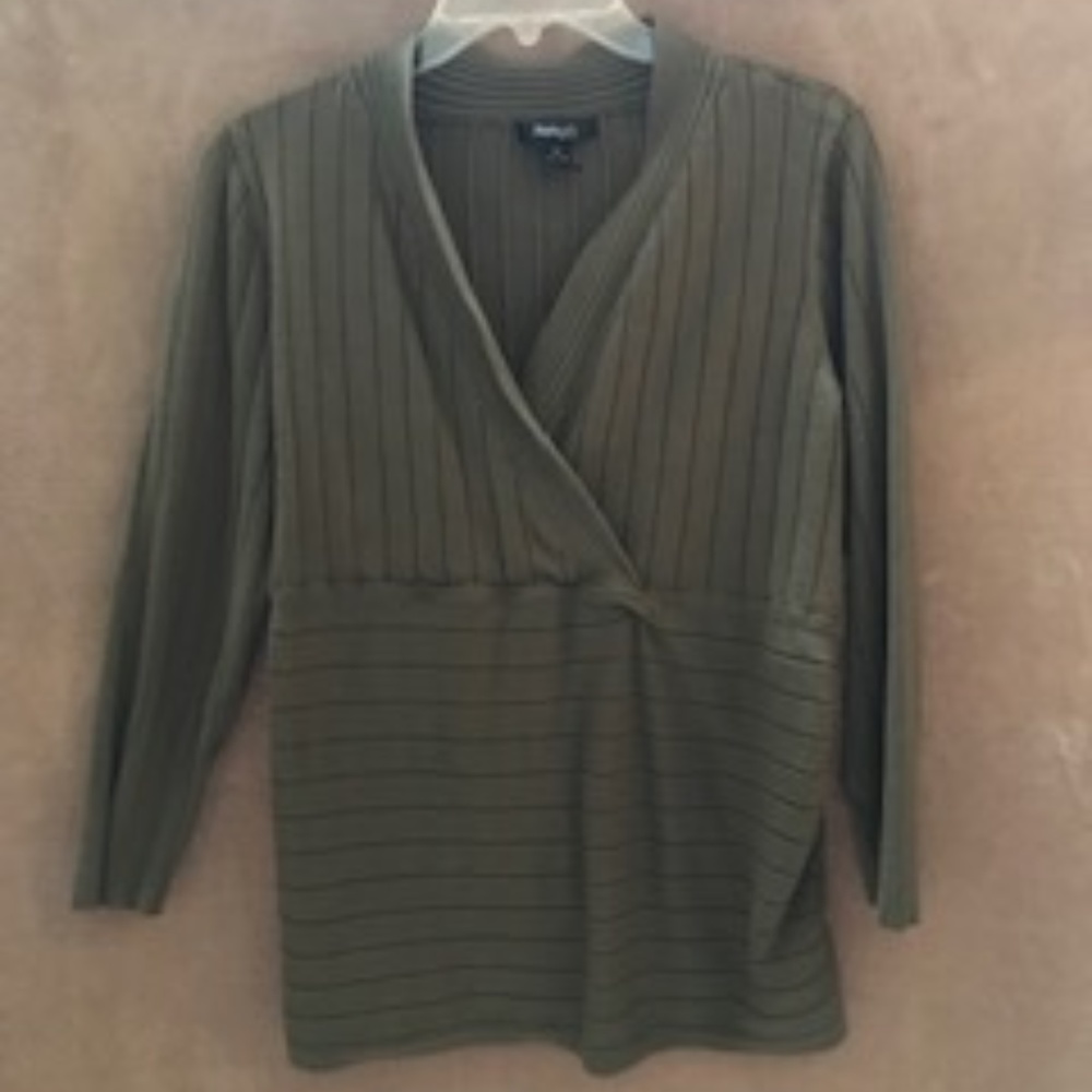 Green V Neck Sweater